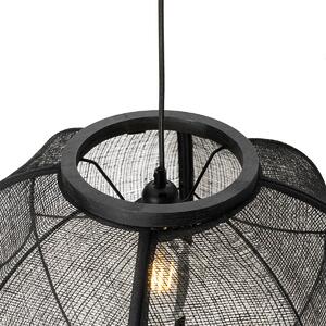 Orientálna závesná lampa čierna 48 cm - Rob