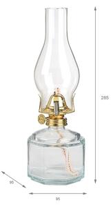Brilagi - Petrolejová lampa MERLIN priehľadná