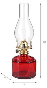 Brilagi - Petrolejová lampa MERLIN červená