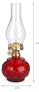 Brilagi - Petrolejová lampa MERLIN červená