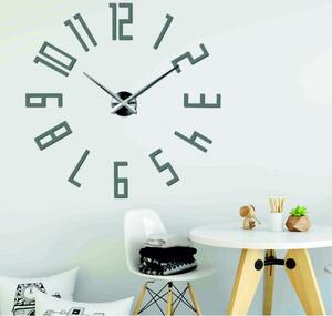 Stylesa -Luxusné nástenné hodiny Veľké čísla KUCHNA 3D X0054 i čierne