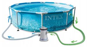 Intex Záhradný bazén INTEX 28208 Beachside Metal Frame 305 x 76 cm s kartušovou filtráciou 28208 - Bazén