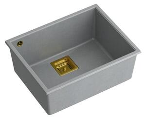 Granitový drez DAVID 50 Grey Metallic