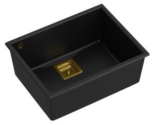 Granitový drez DAVID 50 Black
