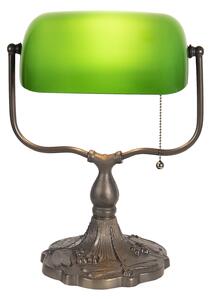 Bankárska lampa zelená 27*20*36