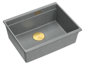 Granitový drez Logan 100 Grey Metallic