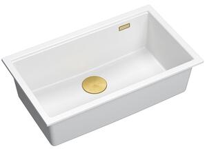 Granitový drez Logan 110 White