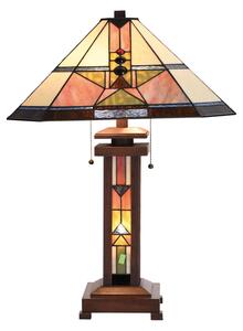 Vitrážová tiffany lampa stolová 42*42*60 cm