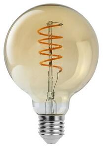 Rabalux Dekoratívna LED filament žiarovka s točeným vláknom, jantárová, E27, G95, 4 W, 350lm