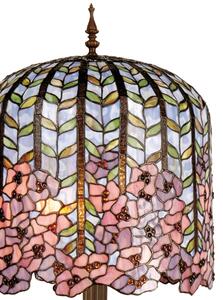 Luxus Tiffany lampa vitráž Ø40*84 PINK