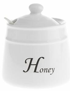 Keramická dóza na med Honey s lyžičkou, 530 ml