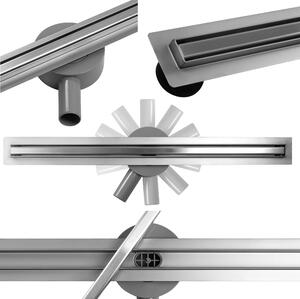 Odtokový žľab CALANI ECO360 SLIM CHROME 60