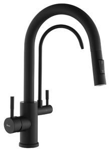 Kuchynská batéria Rea Eco Fresh black mat