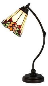 Vitrážová tiffany lampa stolová SEMAFOR Ø26*50 cm