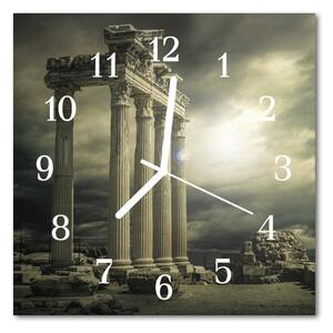 Nástenné sklenené hodiny Akropoly 30x30 cm