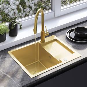 Oceľové umývadlo Paul BRUSH GOLD