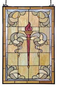 Nástenná dekorácia secesná vitráž