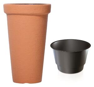 Prosperplast Podlhovastý kvetináč Classic oranžový, variant 40 cm