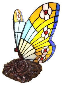 Dekoratívna tiffany lampa MOTÝĽ