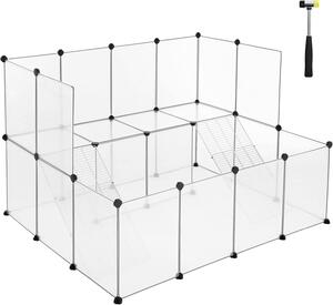 SONGMICS Ohrádka pre malé zvieratá 143 x 92 x 108 cm