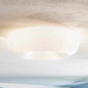 Foscarini Circus grande sklenené stropné svietidlo, Ø 46 cm, Biela / opálová, Obývacia izba / jedáleň, Sklo, Dizajn, Závesné svietidlo