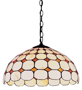 Tiffany stropová vitrážová lampa, luster 1450mm x 400mm x 400mm Prezent vzor 8