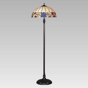 Tiffany stojaca vitrážová lampa 1530mm x 460mm x 460mm Prezent vzor 9