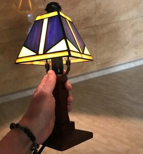 Vitrážová lampa Tiffany WOOD 30*13