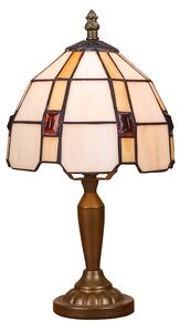 Tiffany vitrážová lampa stolová 320mm x 175mm x 175mm Prezent vzor 12