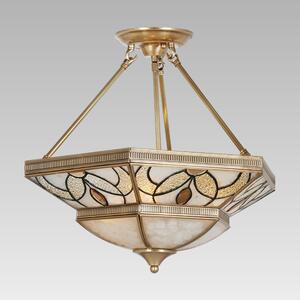 Tiffany stropová vitrážová lampa, luster 450mm x 490mm x 490mm Prezent vzor 141