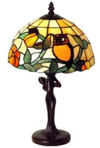 Vitrážová lampa tiffany stolová L 25 cm. H 40 cm