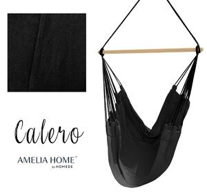 AmeliaHome Závesné hojdacie kreslo Calero čierne