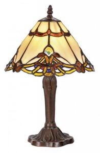 Vitrážová nočná lampa GOLD H 41*Ø25