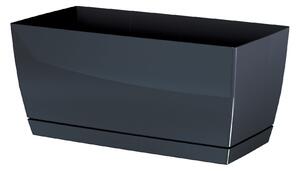 Prosperplast Truhlík KUBA s miskou grafit, variant 29 cm