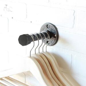 Kalune Design Nástenný vešiak BORURAF 15 cm čierny