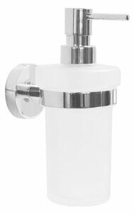 SAPHO XR101 X-Round dávkovač mydla, mliečne sklo/chróm, 230 ml