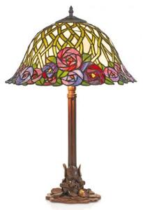 Tiffany stolová lampa ROSES 64*Ø40