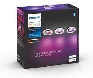 Philips HUE LED White and color Ambiance Centura zapustené bodové svietidlo 3-set GU10 3x5,7W 3x350lm 2200-6500K+RGB biele stmievateľné BlueTooth