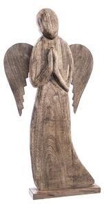 InDecor Anjel z mangového dreva, 39 x 7,5 x 78 cm, 78 cm