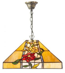 Tiffany vitrážové svietidlo stropné, luster H 85 cm. Ø 40 cm. 1xE27