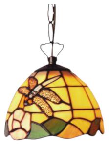 Závesná lampa Tiffany Ø15 DRAGONFLY