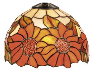 Tiffany vitrážové tienidlo na lampu SLNEČNICE Ø 20cm