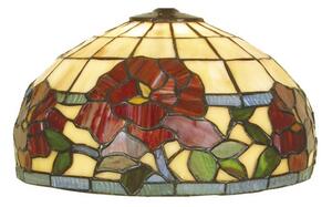 Tiffany vitrážové tienidlo na lampu ROSE Ø 25cm