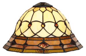 Tiffany vitrážové tienidlo na lampu CARAMEL Ø25cm
