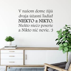 INSPIO-výroba darčekov a dekorácií - Samolepka - Niekto a Nikto