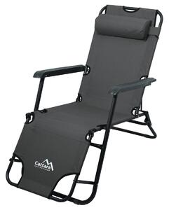 Cattara 13513 Skladacie ležadlo Comfort, antracit, 155 x 61 cm
