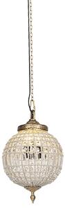 Art Deco závesná lampa krištáľ so zlatom 35 cm - Kasbah