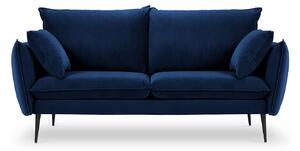 Modrá Zamatová dvojmiestna pohovka Elio 158 × 100 × 97 cm MILO CASA