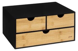 DekorStyle Organizér Practicality 3 šuplíky bambusový