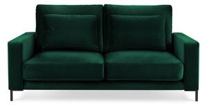 Zelená Zamatová dvojmiestna pohovka Seine 158 × 92 × 90 cm INTÉRIEURS 86